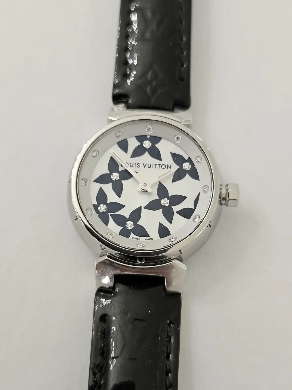 Louis Vuitton Tambour Lovely Diamonds Watch - Black & White